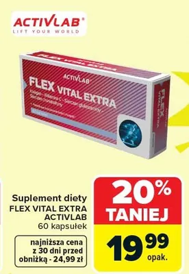 Suplement diety FLEX VITAL EXTRA promocja w Carrefour Market