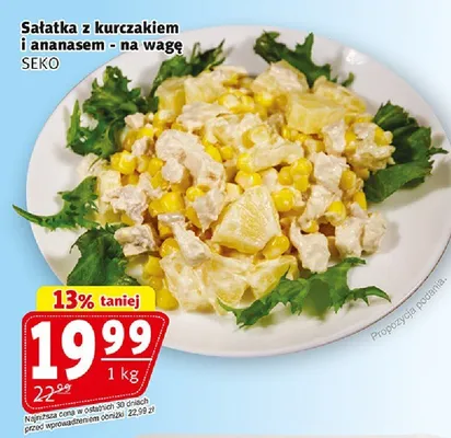 Sałatka z kurczakiem i ananasem - na wagę promocja w Prim Market