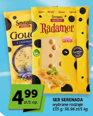 Ser żółty Gouda z czarnuszką Serenada promocja w Groszek