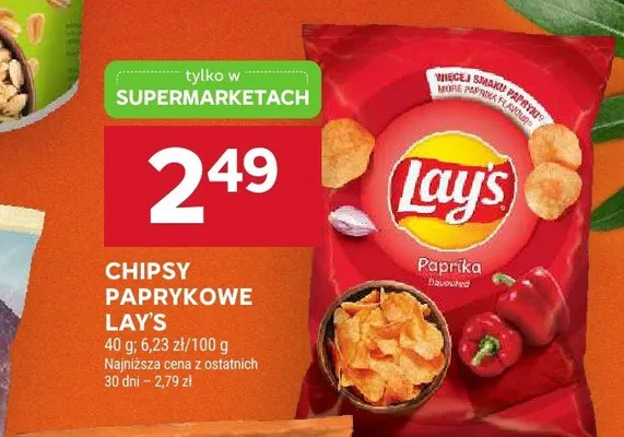 Chipsy paprykowe Lay's promocja w Stokrotka