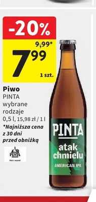 Piwo Browar Pinta Atak Chmielu American IPA promocja w Intermarche