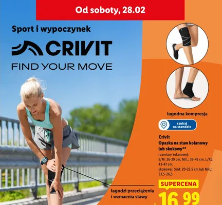 Opaska na staw kolanowy lub skokowy promocja w Lidl