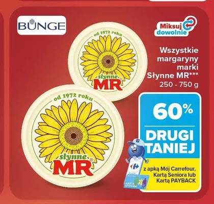 Margaryny marki Słynne MR promocja w Carrefour Market