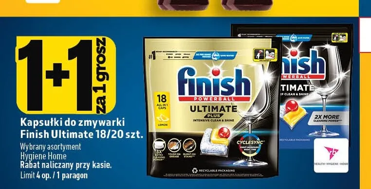 Kapsułki do zmywarki Finish Ultimate promocja w TOPAZ