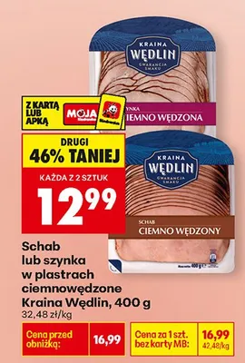 Schab ciemnowędzony w plastrach promocja w Biedronka