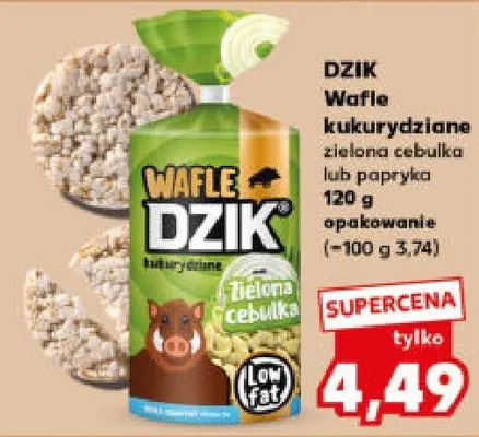 Wafle kukurydziane zielona cebulka lub papryka promocja w Kaufland