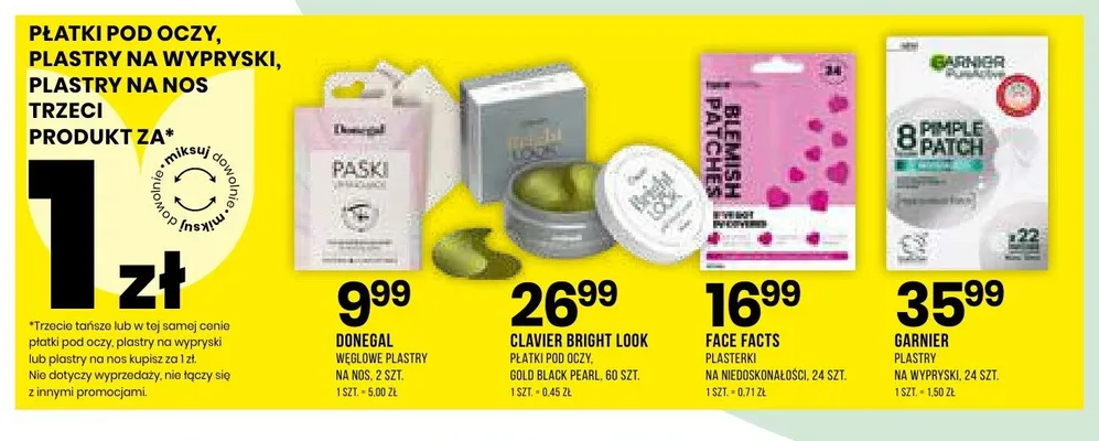 Węglowe plastry na nos Donegal promocja w Drogerie Natura