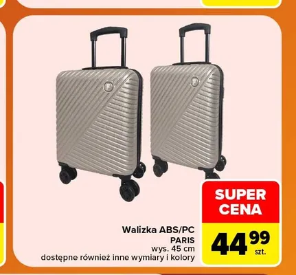 Walizka ABS/PC Paris promocja w Carrefour