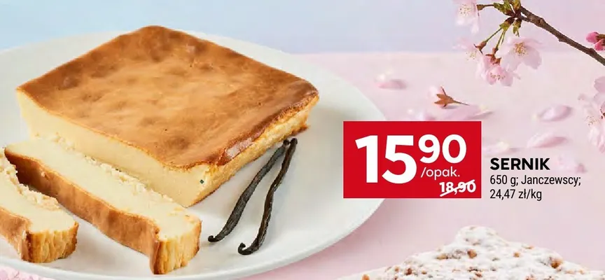 Sernik Janczewscy promocja w Stokrotka