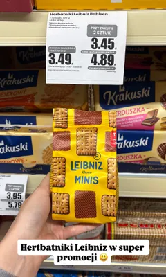 Herbatniki Leibniz Choco Minis promocja w Dino