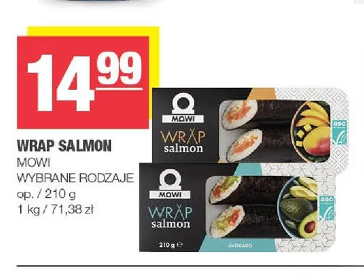 Wrap Salmon Mowi promocja w SPAR