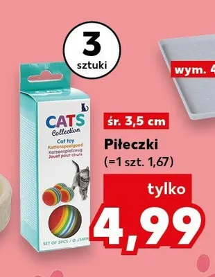 Piłeczki dla kota Cats Collection 3-pak promocja w Kaufland