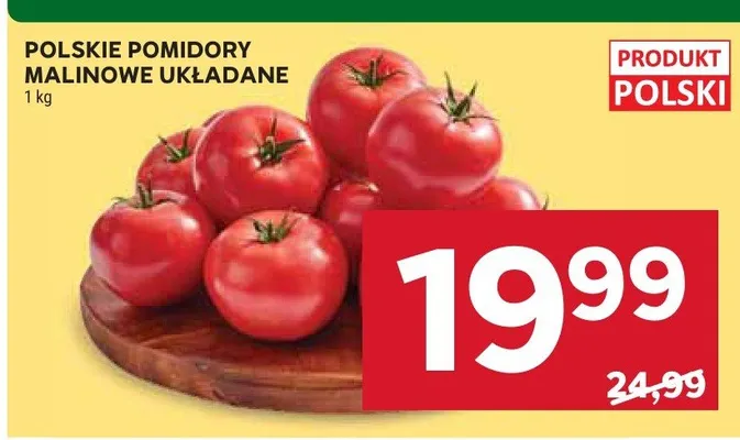 Pomidory malinowe układane promocja w Stokrotka