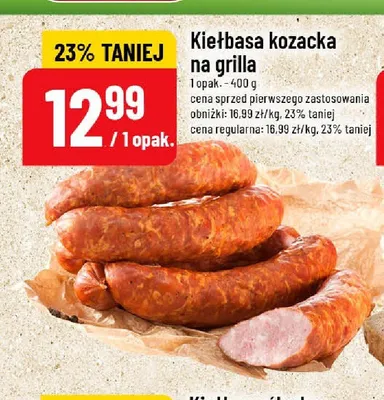 Kiełbasa kozacka na grilla promocja w POLOmarket