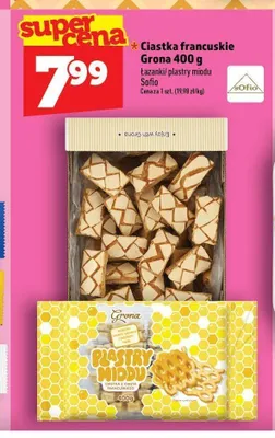 Ciastka francuskie Plastry Miodu Grona promocja w TOPAZ