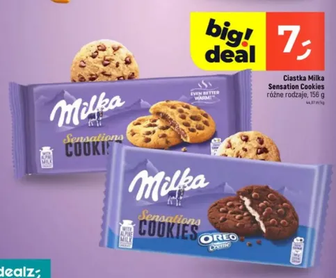 Ciastka Milka Sensations Cookies Oreo Creme promocja w Dealz
