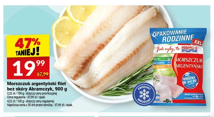 Morszczuk argentyński filet bez skóry Abramczyk promocja w Twój Market