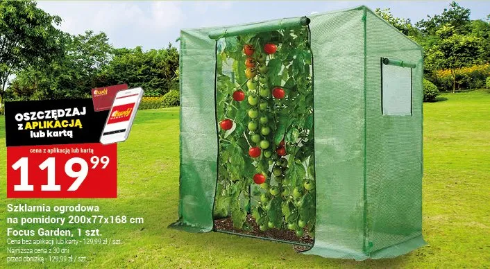Szklarnia ogrodowa na pomidory 200x77x168cm promocja w Twój Market