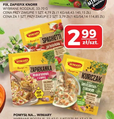 Pomysł na... Spaghetti po bolońsku Winiary promocja w Top Market