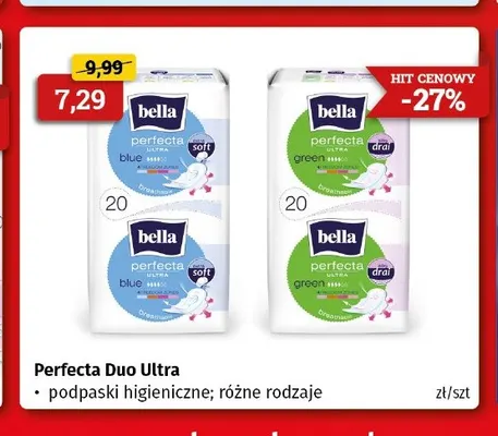 Podpaski higieniczne Bella Perfecta Ultra Green promocja w Drogeria Kosmyk