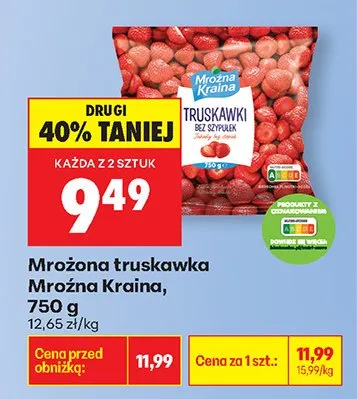 Truskawka mrożona promocja w Biedronka