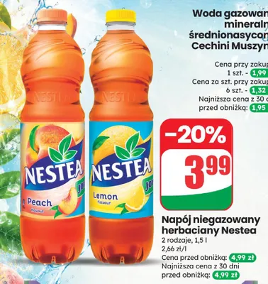 Napój niegazowany herbaciany Nestea Lemon promocja w Dino