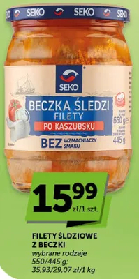 Filety śledziowe z beczki po kaszubsku bez smaku promocja w Groszek