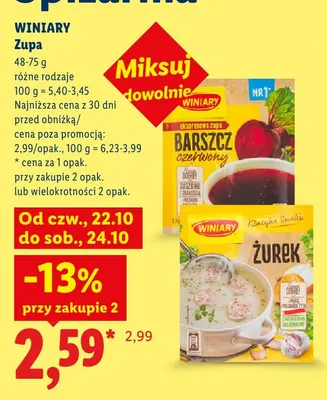 Zupa Barszcz czerwony Winiary promocja w Lidl