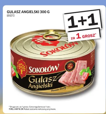 Gulasz angielski Sokołów promocja w Selgros