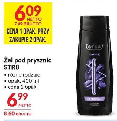 Żel pod prysznic STR8 różne rodzaje promocja w Makro
