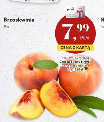 Brzoskwinia promocja w Market Point