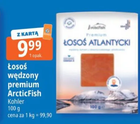 Łosoś wędzony premium ArcticFish promocja w Leclerc