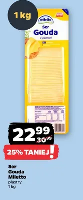 Ser Gouda Miletto plastry promocja w Netto