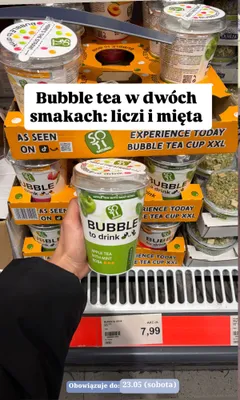 Bubble tea SOTI Natural promocja w Aldi