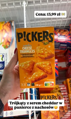 Trójkąty z serem cheddar w panierce z nachosów promocja w Biedronka