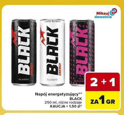 Napój energetyzujący Black Classic promocja w Carrefour Express