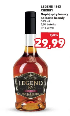 Napój spirytusowy na bazie brandy Legend 1863 Cherry promocja w Kaufland