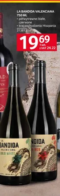 Wino białe La Bandida Valenciana półwytrawne promocja w Selgros