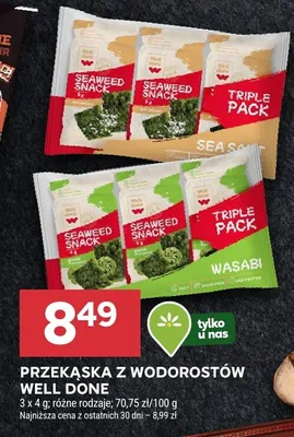 Przekąska z wodorostów promocja w Stokrotka