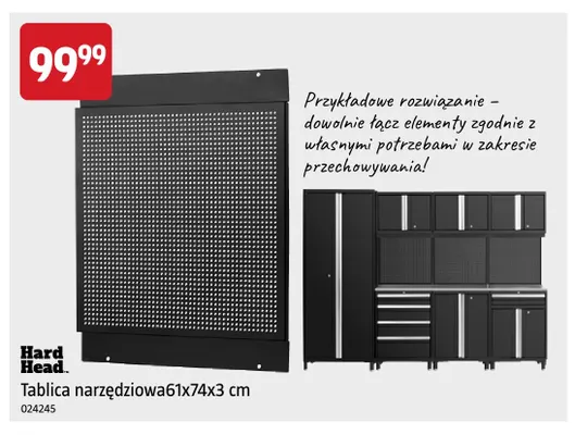 Tablica narzędziowa 61x74x3 cm Hard Head promocja w Jula