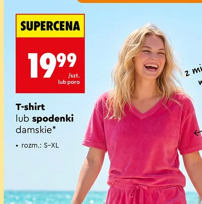 T-shirt damski Clevé promocja w Biedronka