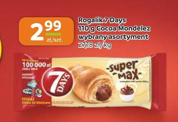 Rogalik 7 Days Cocoa Mondelez promocja w Społem Częstochowa