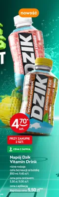 Napój Dzik Vitamin Drink różne rodzaje promocja w Żabka