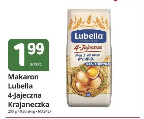 Makaron Lubella 4-Jajeczna Krajaneczka promocja w Marketvita
