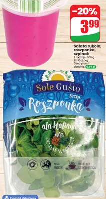 Sałata roszponka Sole Gusto promocja w Dino