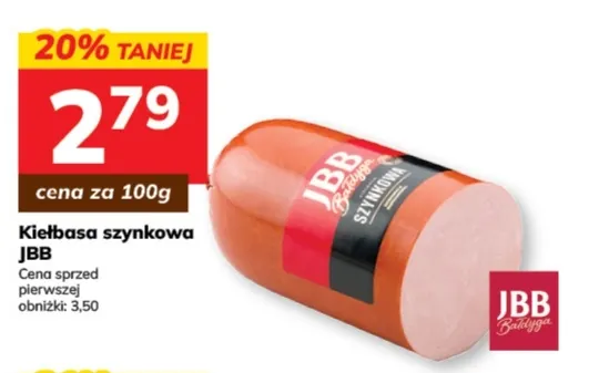 Kiełbasa szynkowa JBB promocja w Hitpol