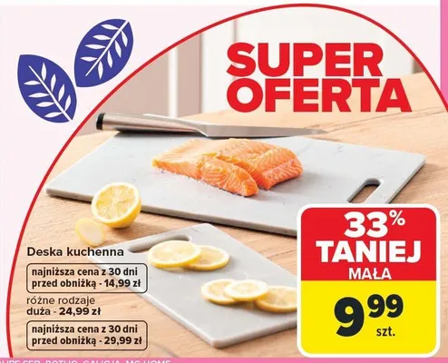 Deska kuchenna różne rodzaje duża promocja w Carrefour