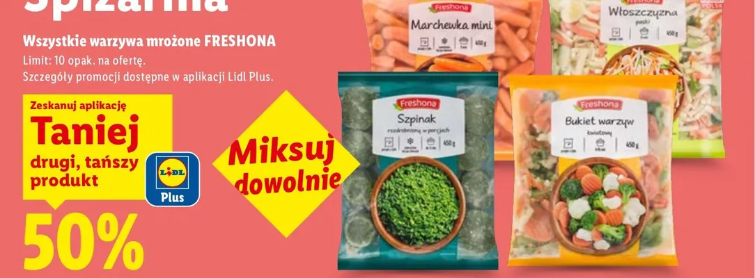Wszystkie warzywa mrożone promocja w Lidl