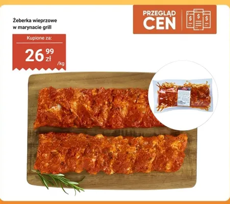 Żeberka wieprzowe w marynacie grill Dino promocja w Dino