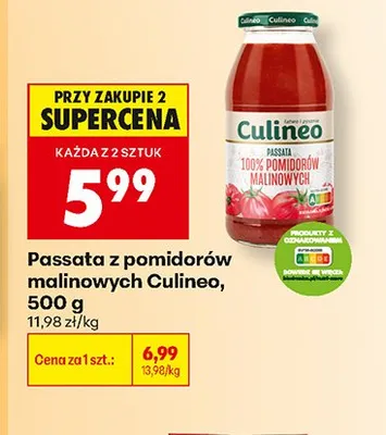 Passata z pomidorów malinowych Culineo promocja w Biedronka